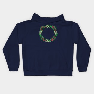 Winter wreath Kids Hoodie